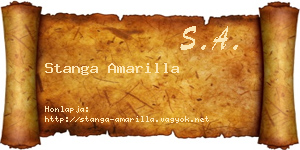 Stanga Amarilla névjegykártya